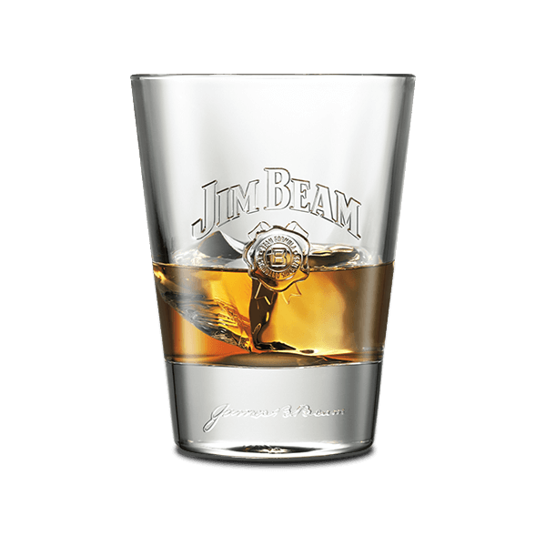 Jim Beam Single Barrel with Engraved Glass