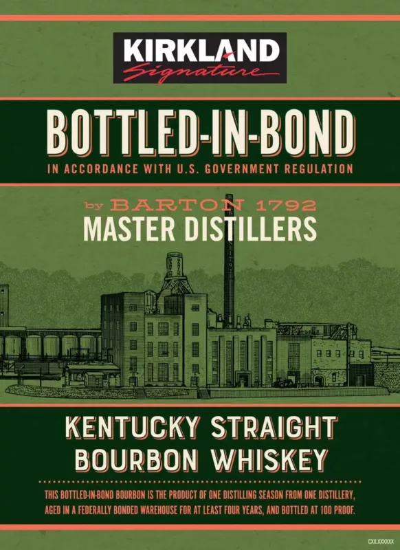 Kirkland Bottled in Bond Bourbon