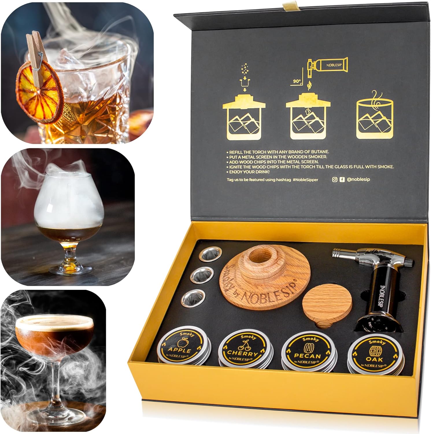 NobleSip Whiskey Smoker Kit