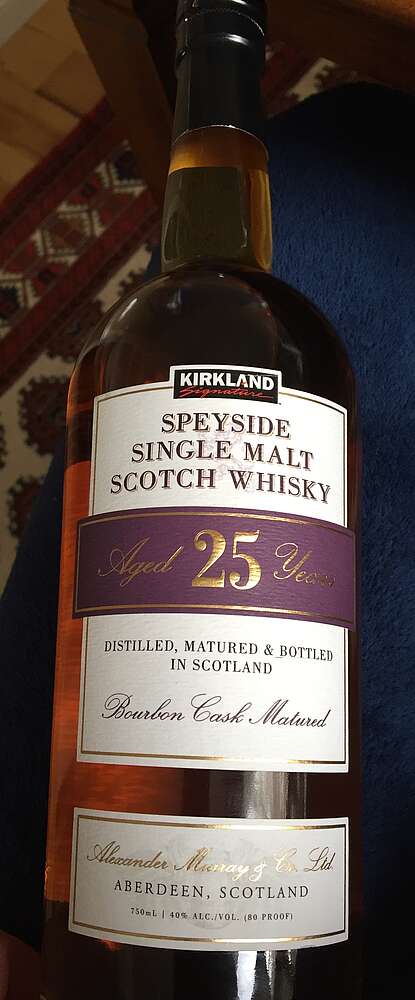 Kirkland 25 Year Old Speyside Single Malt Scotch