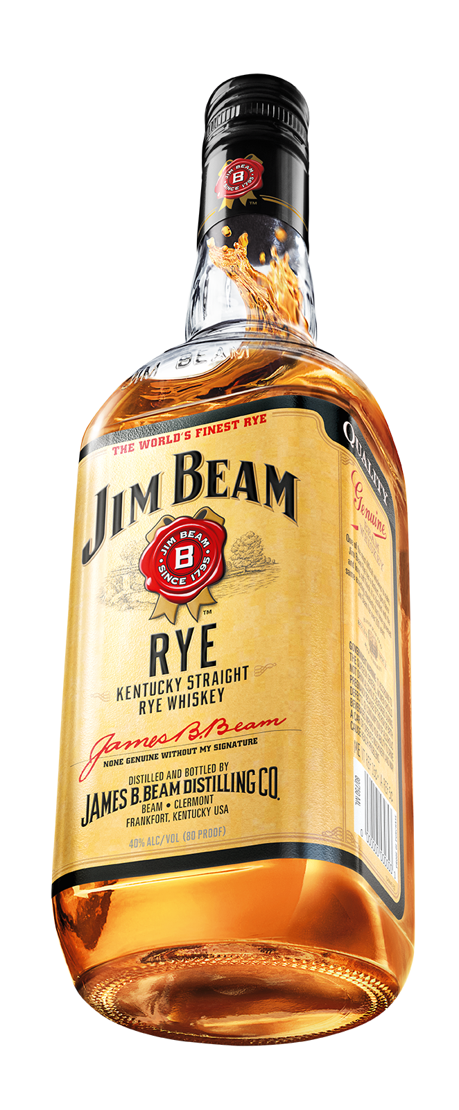 Jim Beam Rye Whiskey Yellow Label 